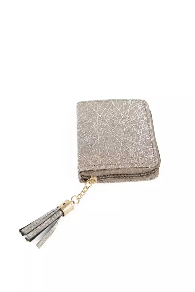 Glittering Small Coin Purse for Girls and Women - Olive Green