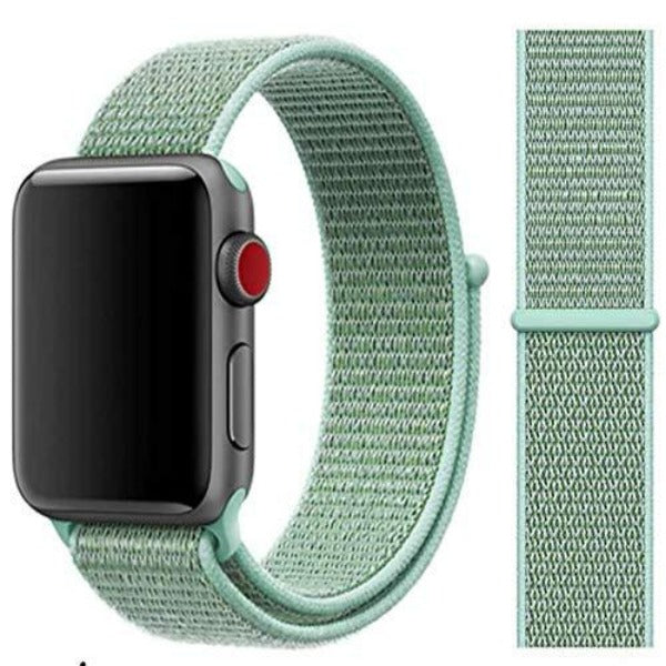 Green Nylon Strap For Apple Watch Series 8 (38mm/40mm/41mm)