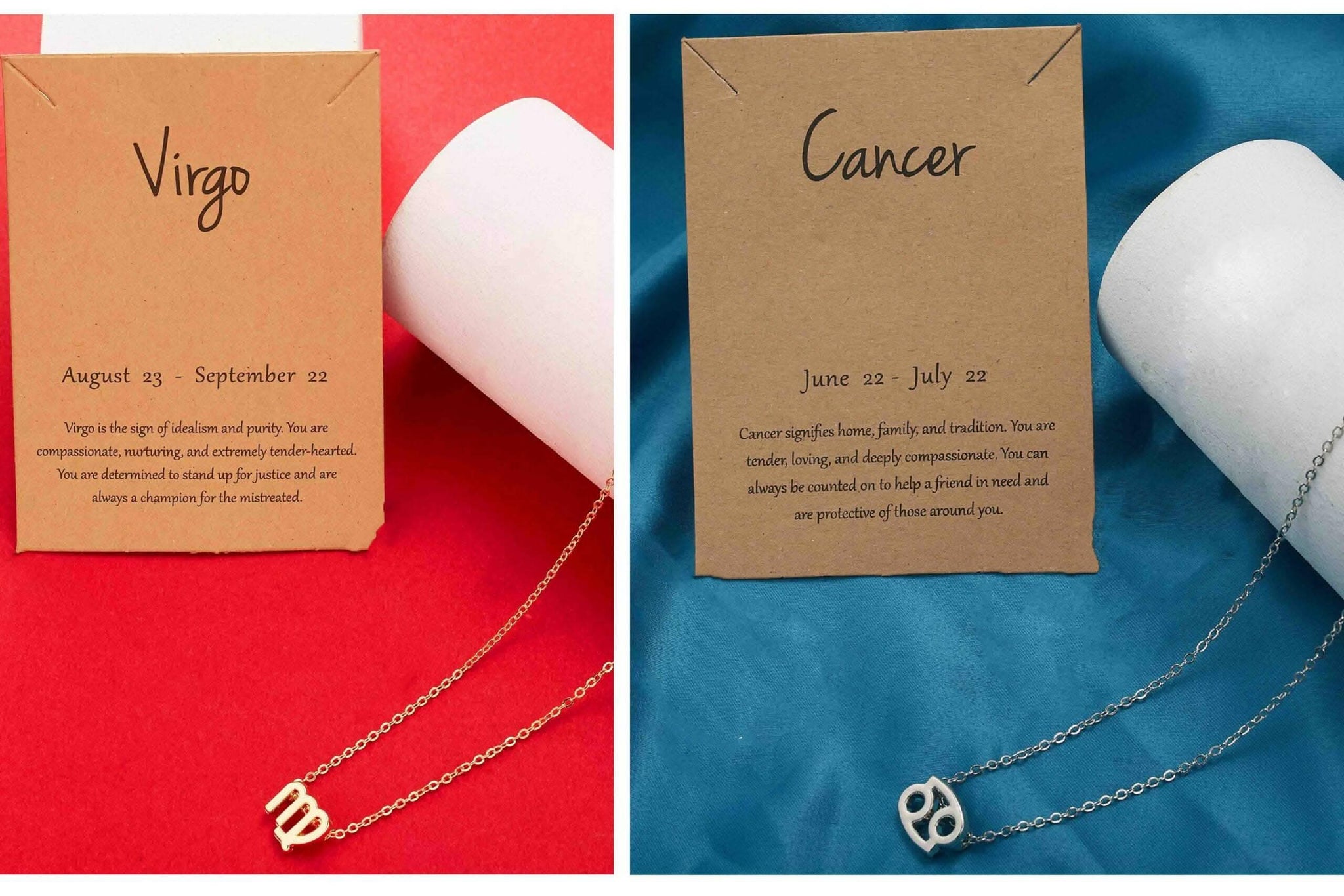 Pinapes Astrology Zodiac Pendant Necklace Constellation Jewelry Gift for (Women and Girls)