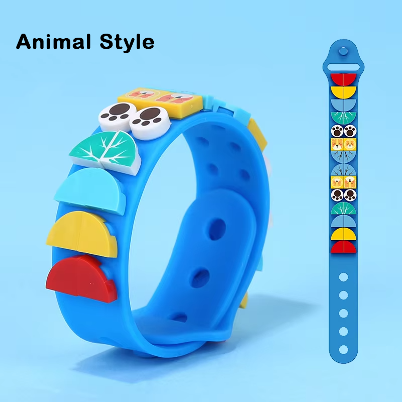 DIY Dots Blocks Silicone Wrist Band