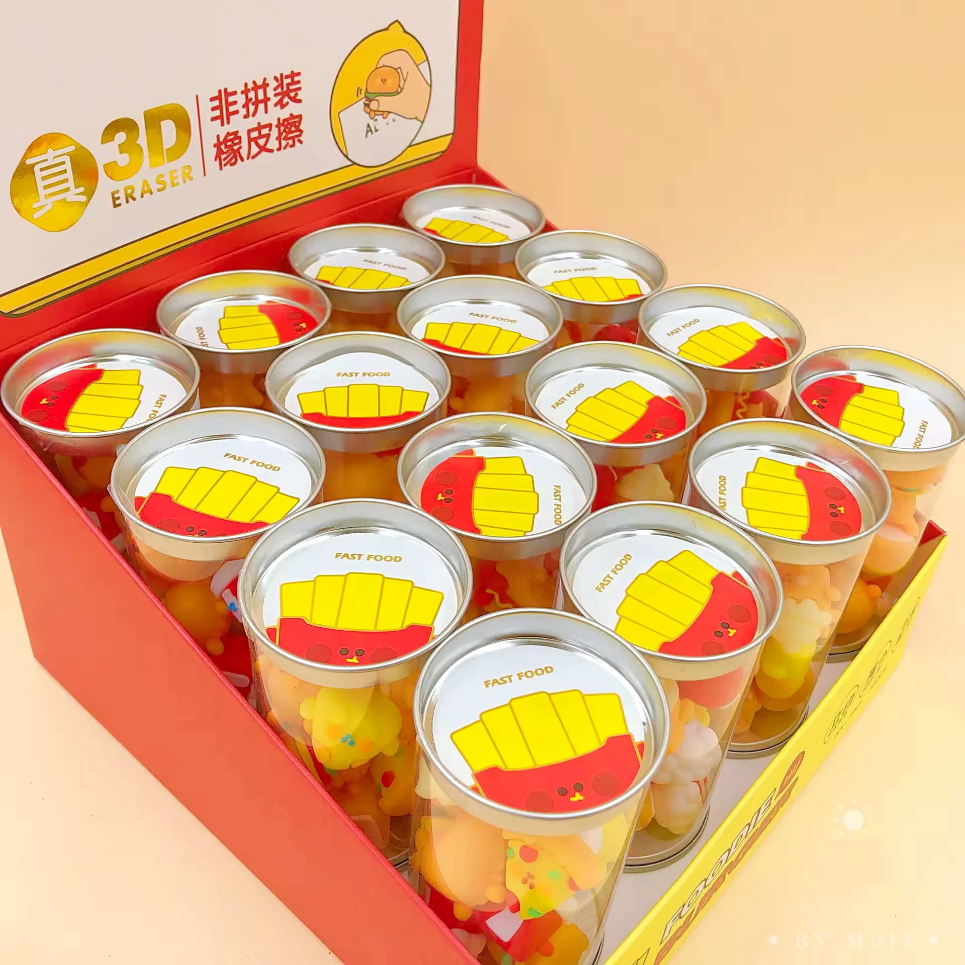 Fast Food Eraser Pack of 12