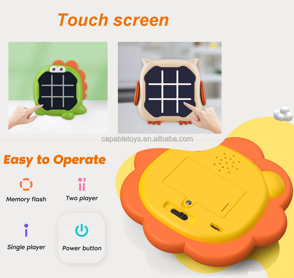 2-in-1 Tic Tac Toe Portable Game - Play Anytime, Anywhere!
