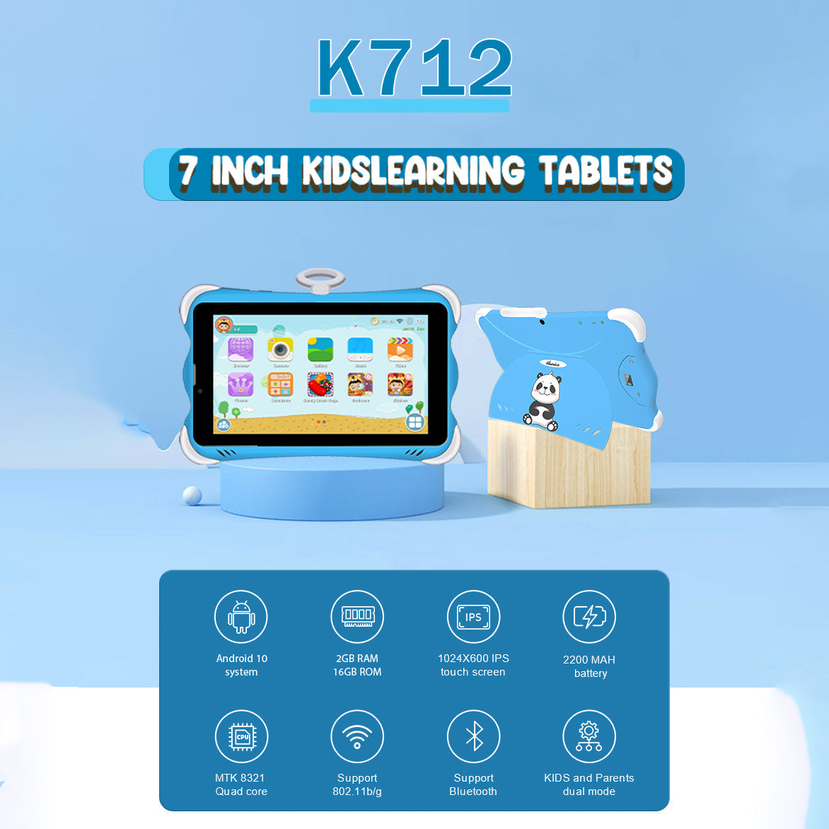 Wintouch K712 Kids Play & Learn Android Tablet