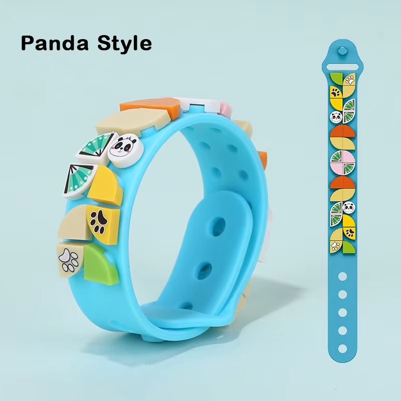 DIY Dots Blocks Silicone Wrist Band