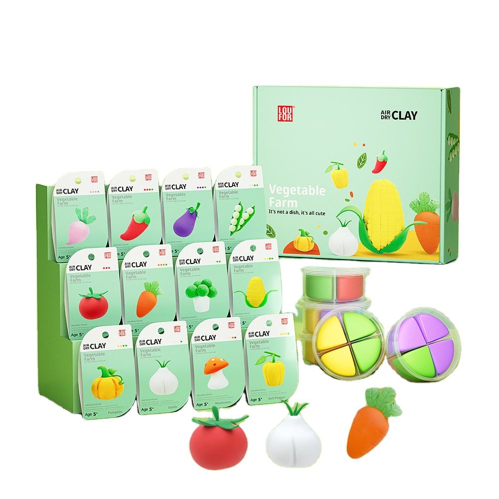 Vegie Themed DIY Air Dry Clay 1 Pcs