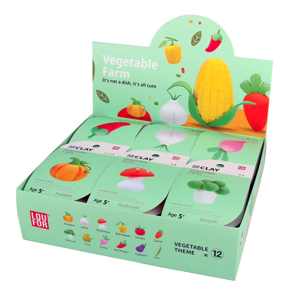 Vegie Themed DIY Air Dry Clay 1 Pcs