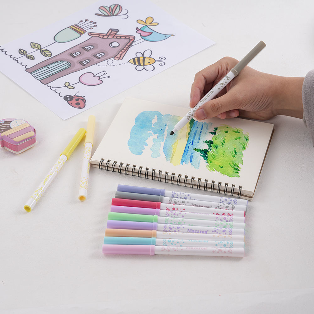Macaron Pastel Markers | Smooth, Soft & Stylish – Set of 12
