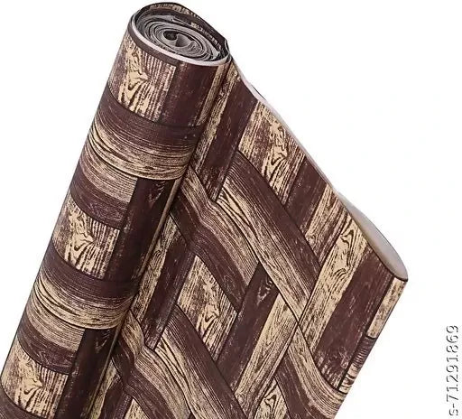 mopak decor Polyester Solid Fridge Mat & Cover50045(Brown)