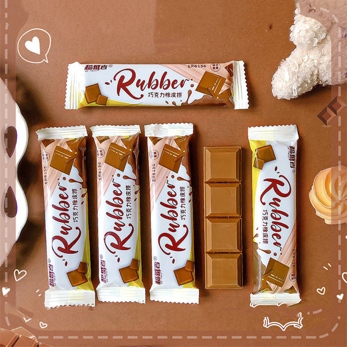 Chocolate Bar Eraser: Sweet Mistakes, Gone!