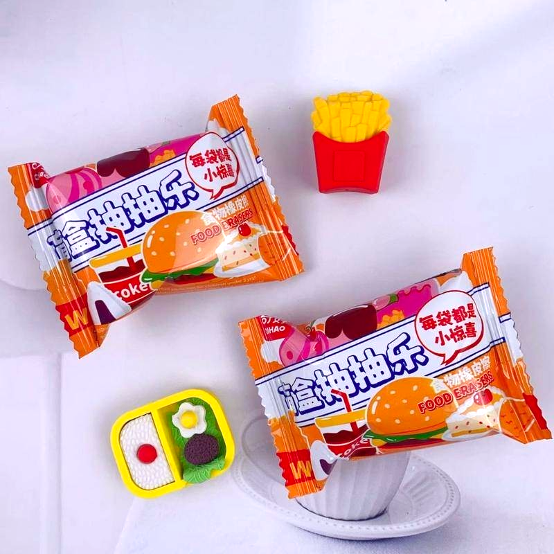 Fast Food Blind Box Surprise Eraser