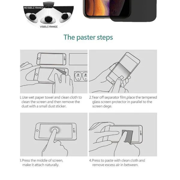 Privacy Glass Screen Protector for Apple Iphone 6/6s