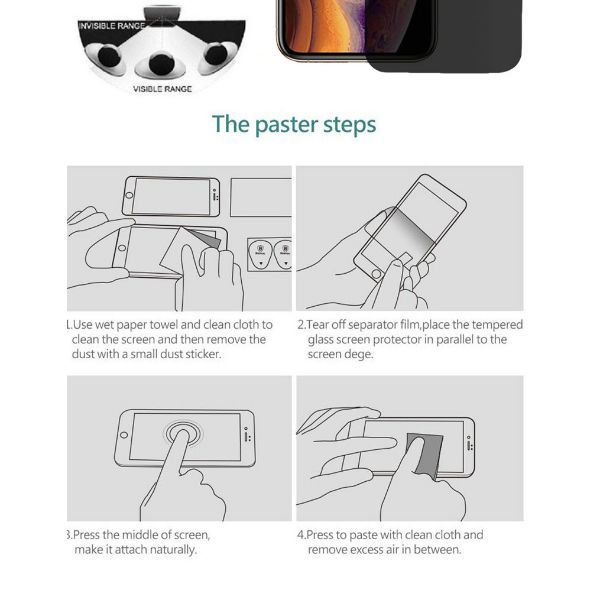 Privacy Glass Screen Protector for Apple Iphone XR