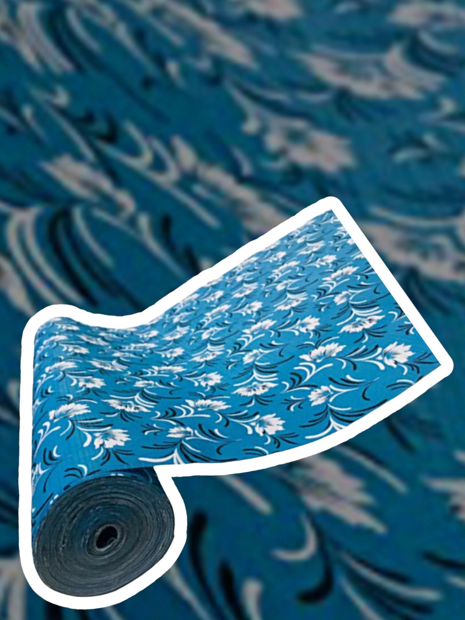 Mopak Decor ShelfLiner used for Wardrobe kitchen cabinet Drawer Slab Roll (Sky Blue Nalni)