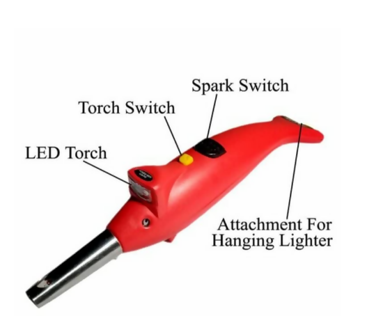 Gas Lighter For Kitchen Stove With Flash Light (Pack of 1)