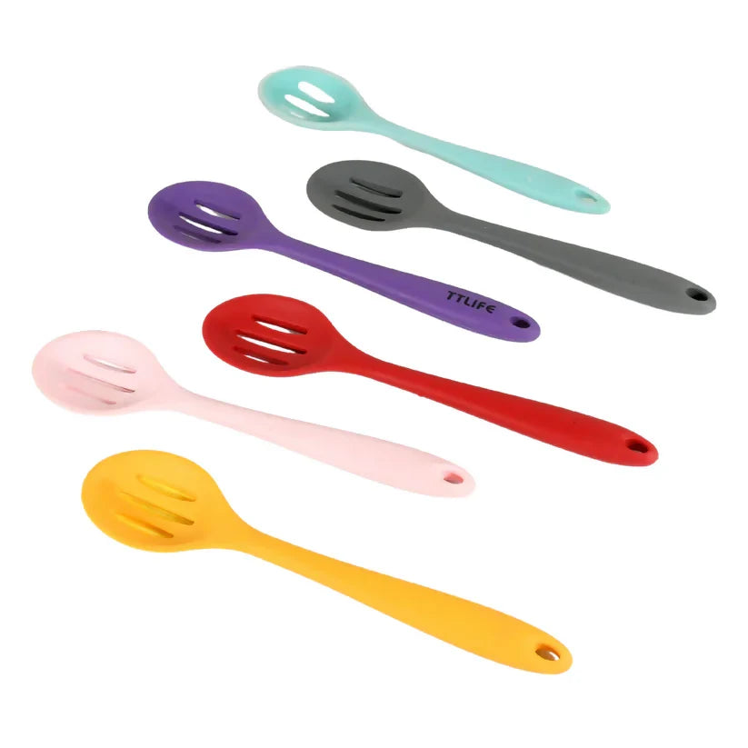 6 Pcs Silicone Cooking & Basting Spoon Set – Heat-Resistant, Non-Stick Kitchen Utensils