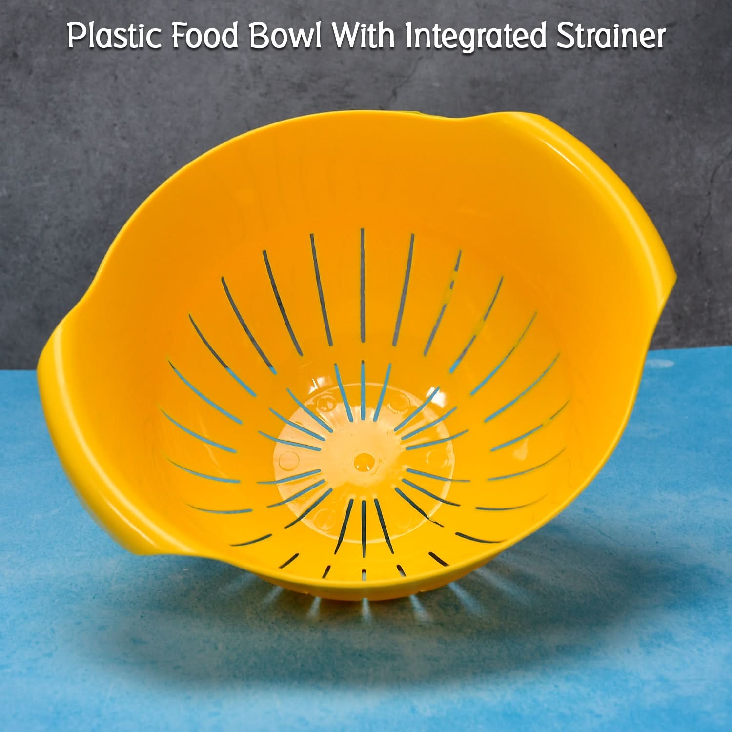Plastic Fruits & Vegetable Washing Bowl with Strainer