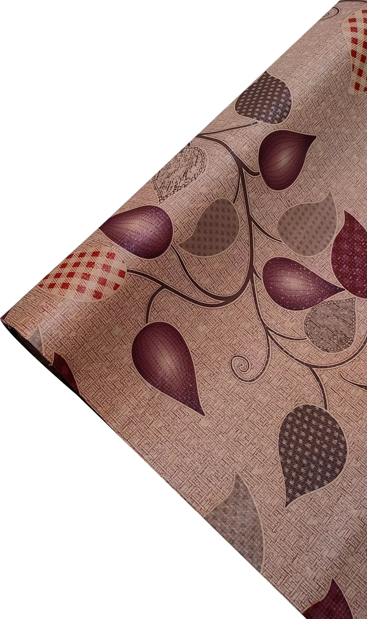 Mopak decor Polyester Solid Fridge Mat & Cover (Brown)