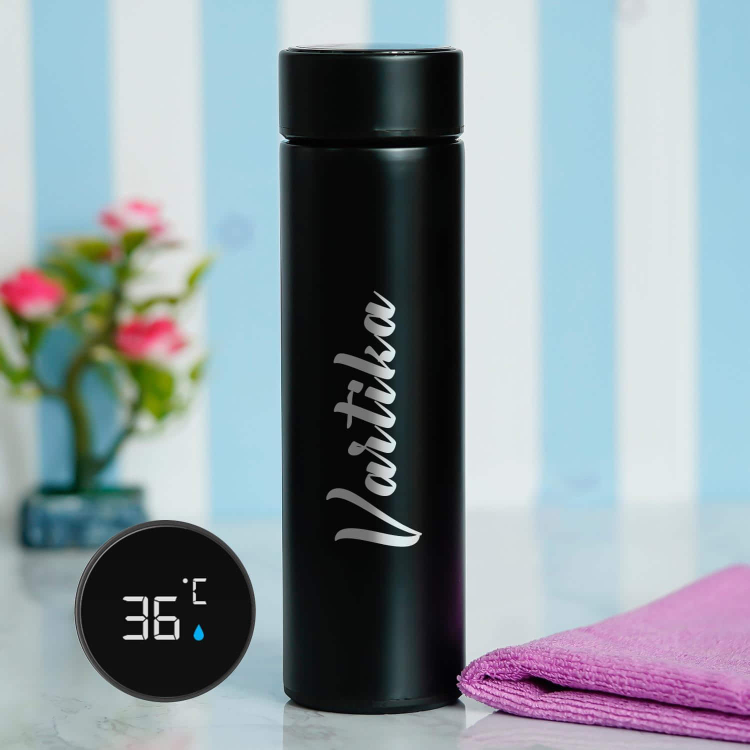 LED Temperature Display Vacuum Insulated Water Bottle