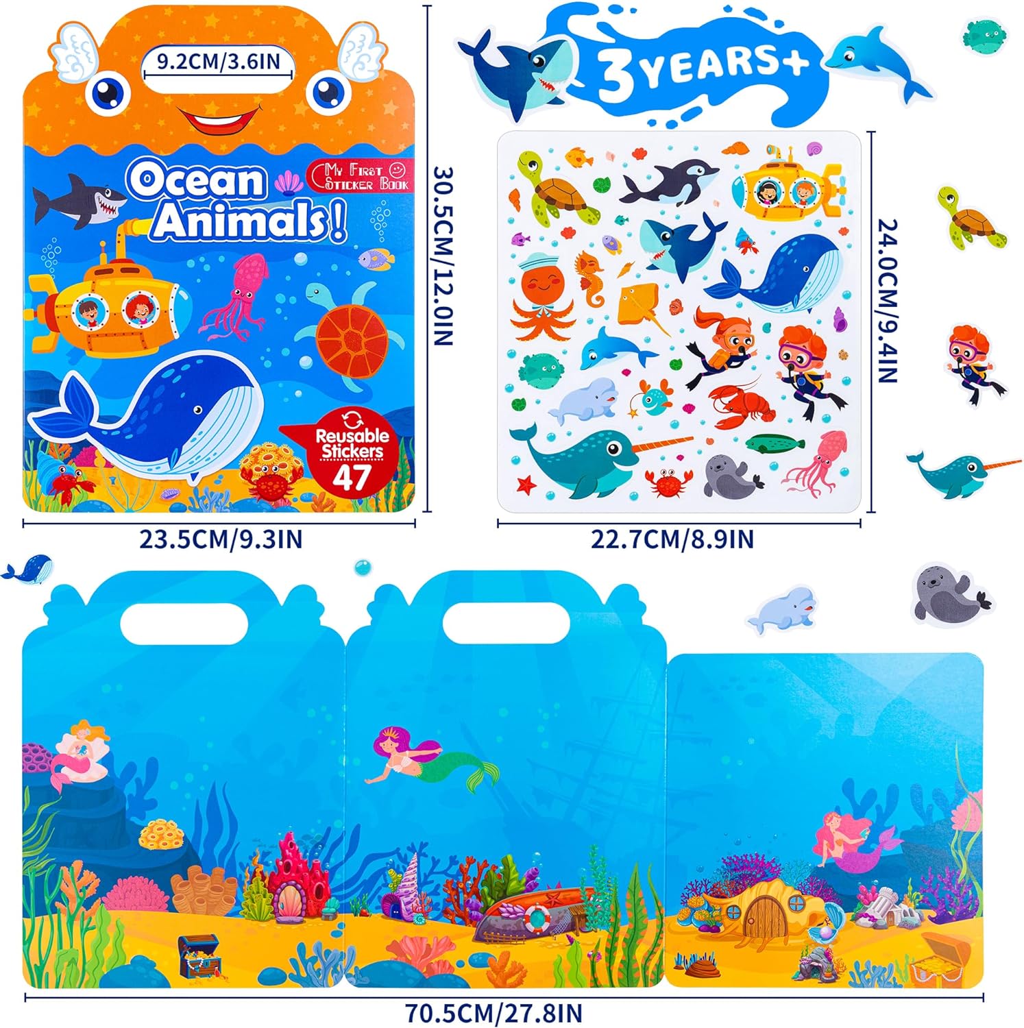 Children's Reusable Sticker Book | Educational Toys