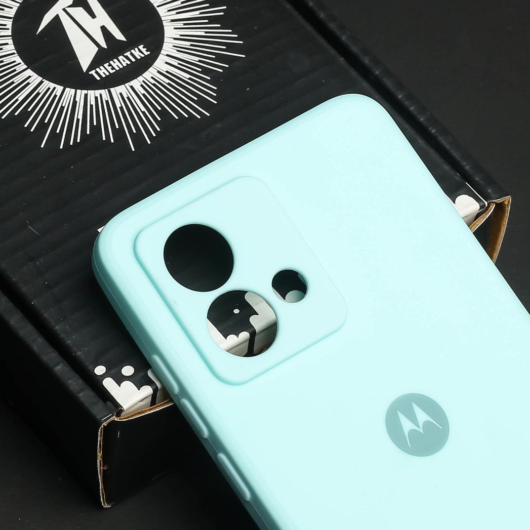 Light Blue Candy silicone Case for Motorola G84