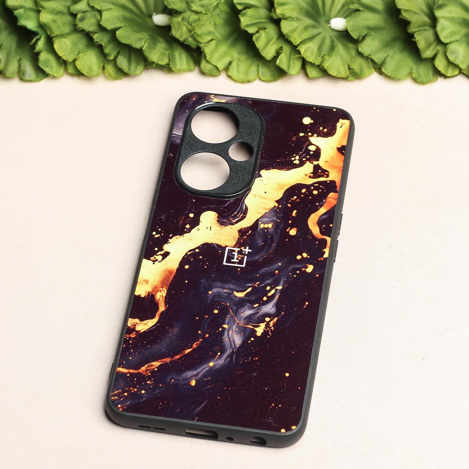 Black Gold Blaze metal back case for OnePlus Nord CE 3 Lite