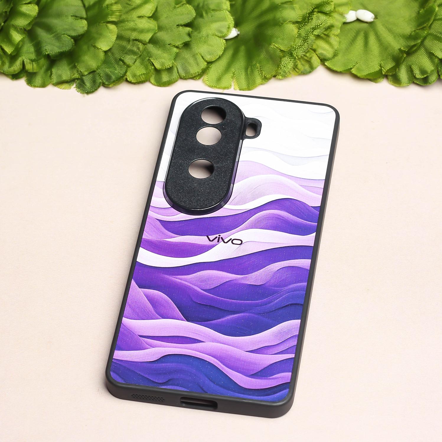 Purple Crest metal back case for Vivo V40e