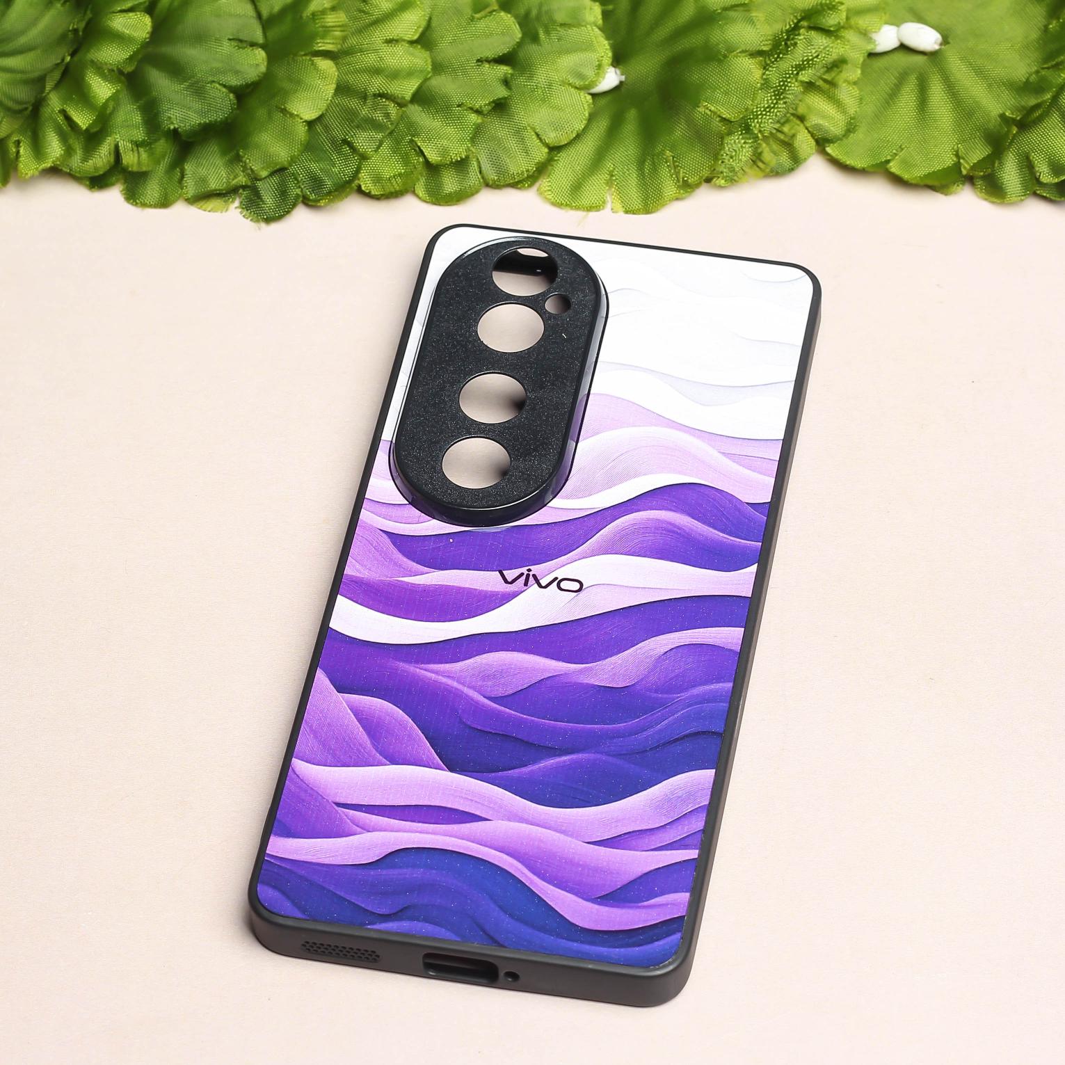 Purple Crest metal back case for Vivo V40