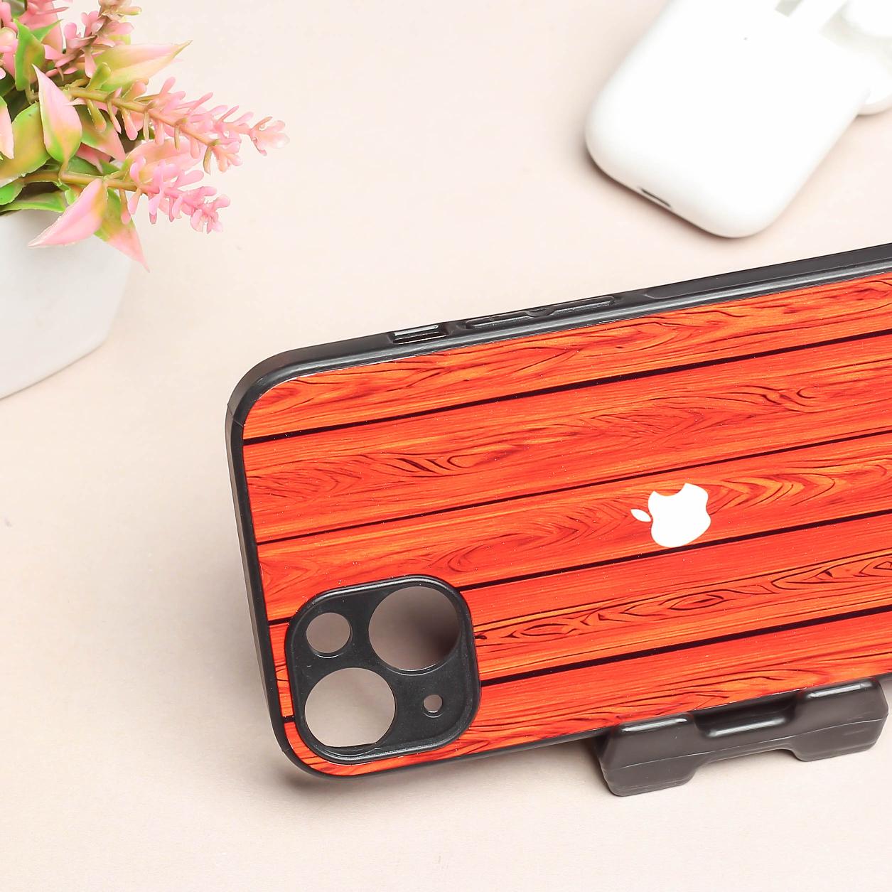 WoodCraft Touch metal back case for Apple Iphone 15 Plus