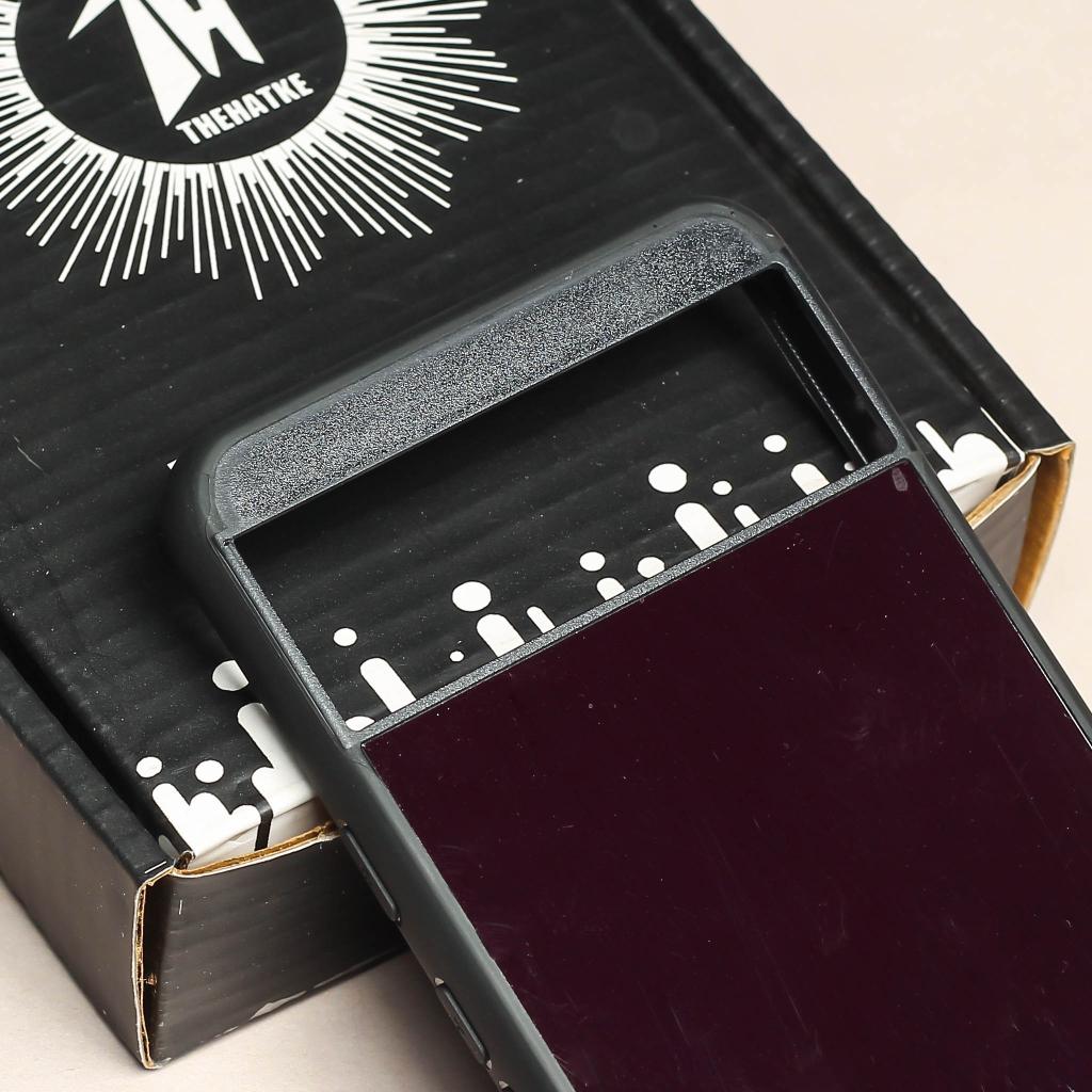 Black metal back case for Google Pixel 8A