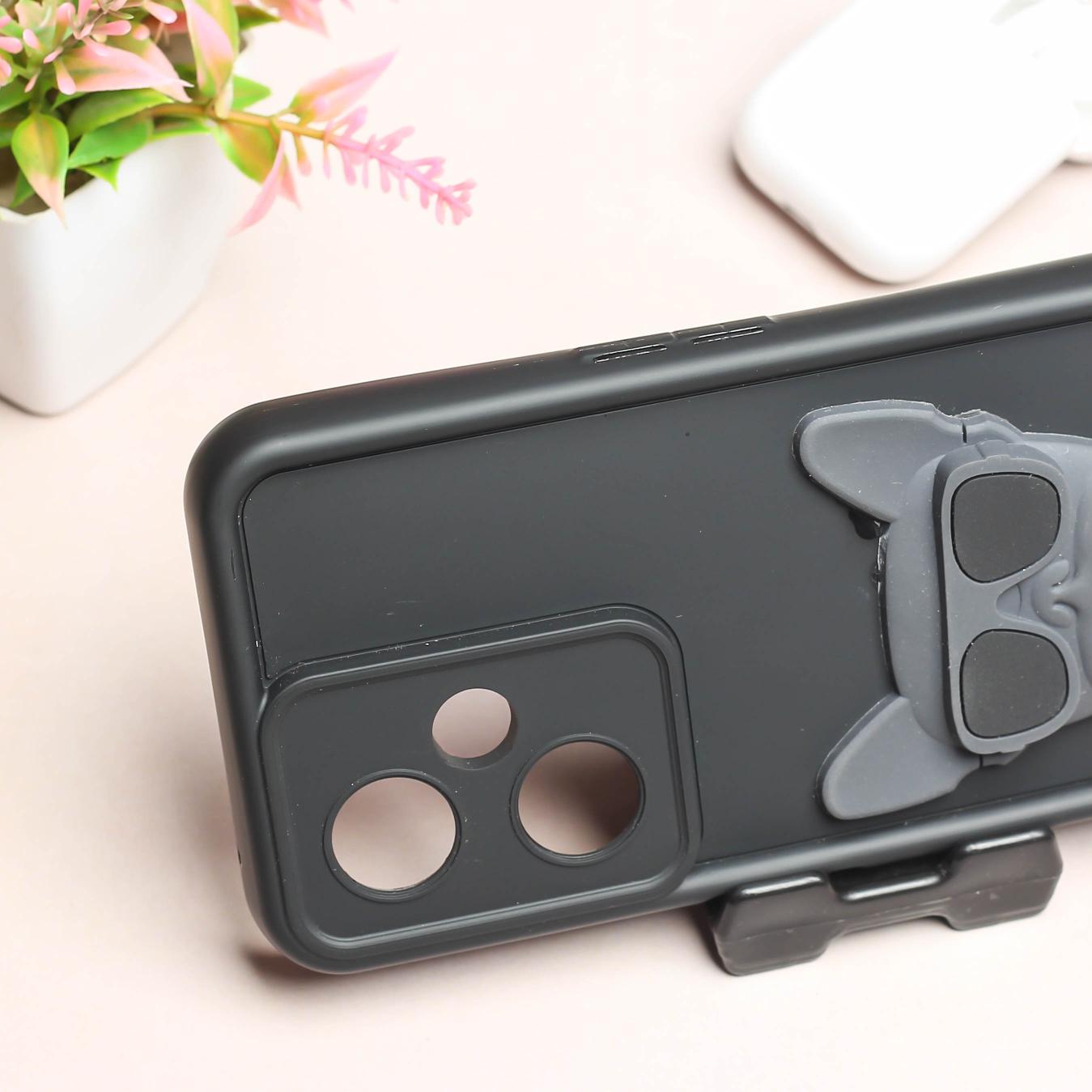 Black SHOUNENN BULLDOG Silicone case for Oneplus Nord CE 3