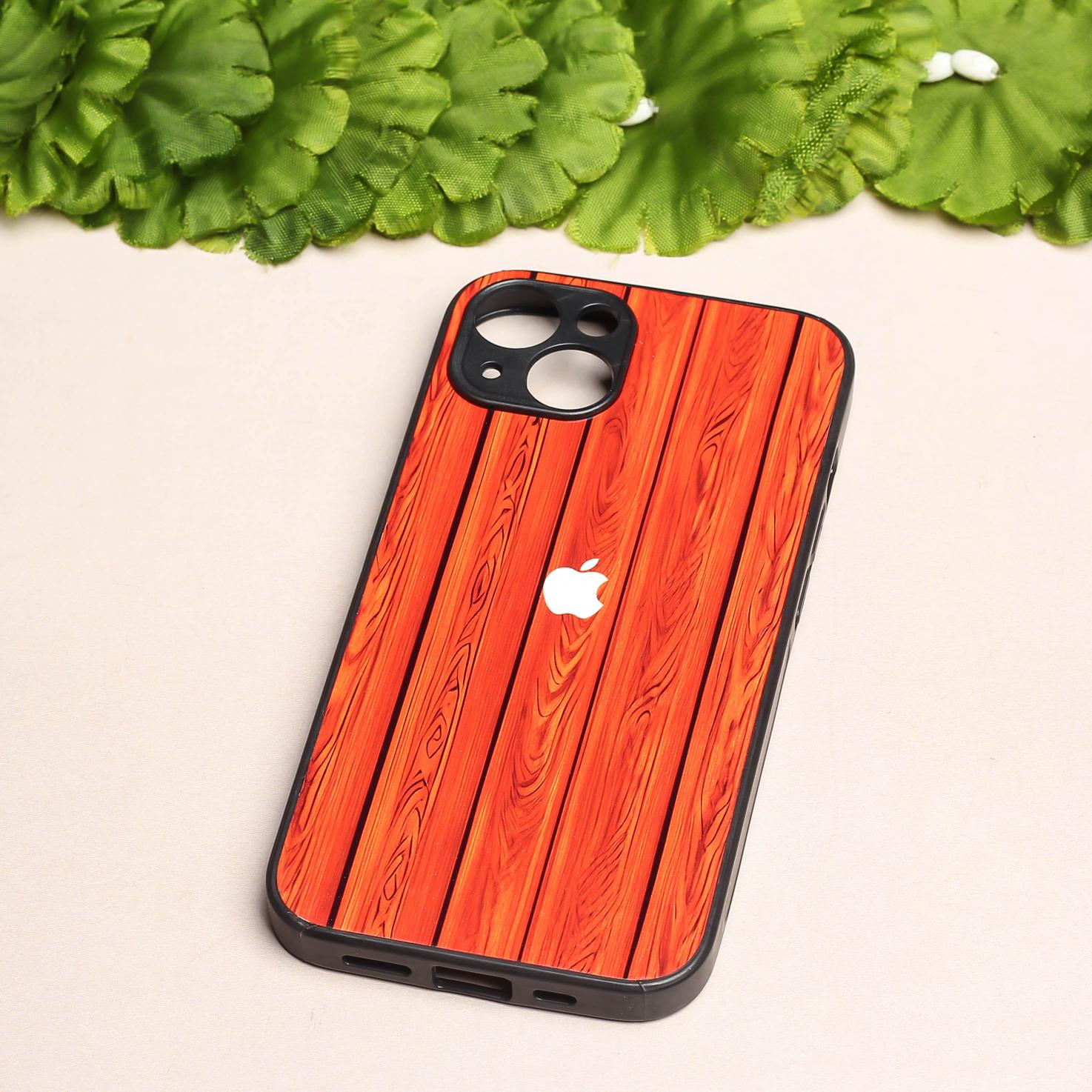 WoodCraft Touch metal back case for Apple Iphone 15 Plus