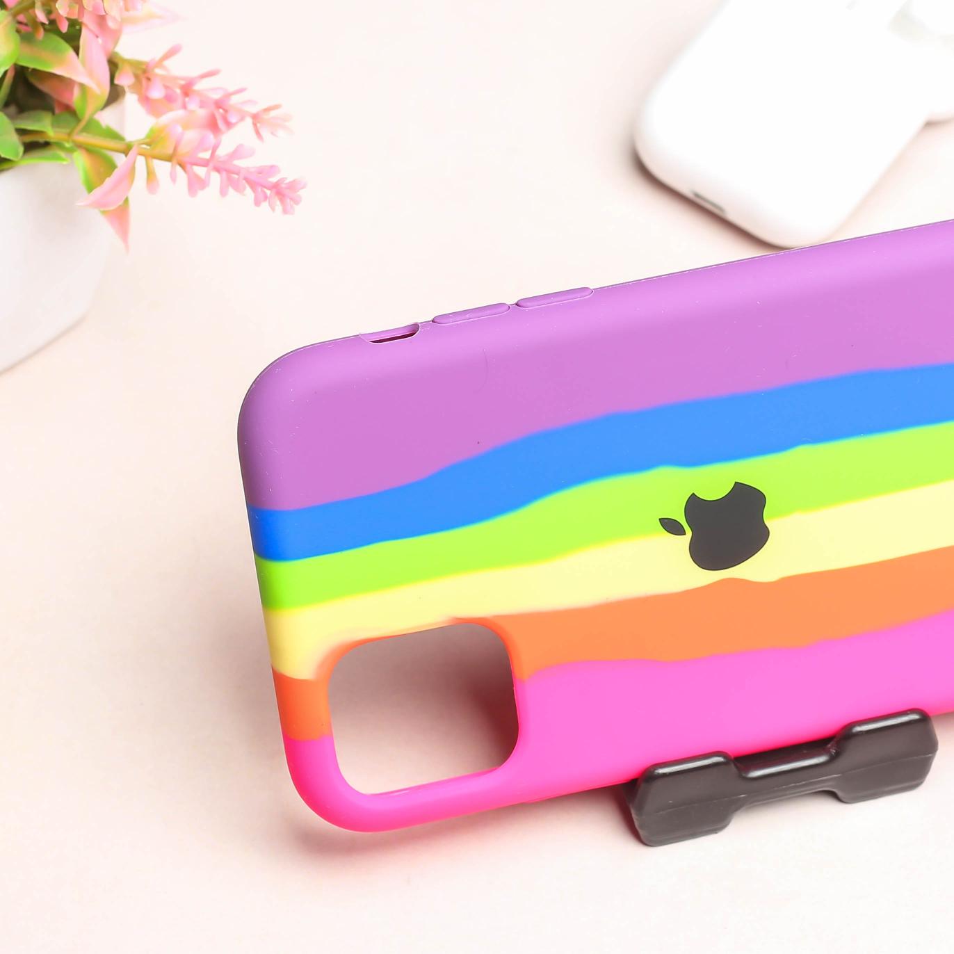 PATTERN 3 Rainbow Silicone Case for Apple iphone 11