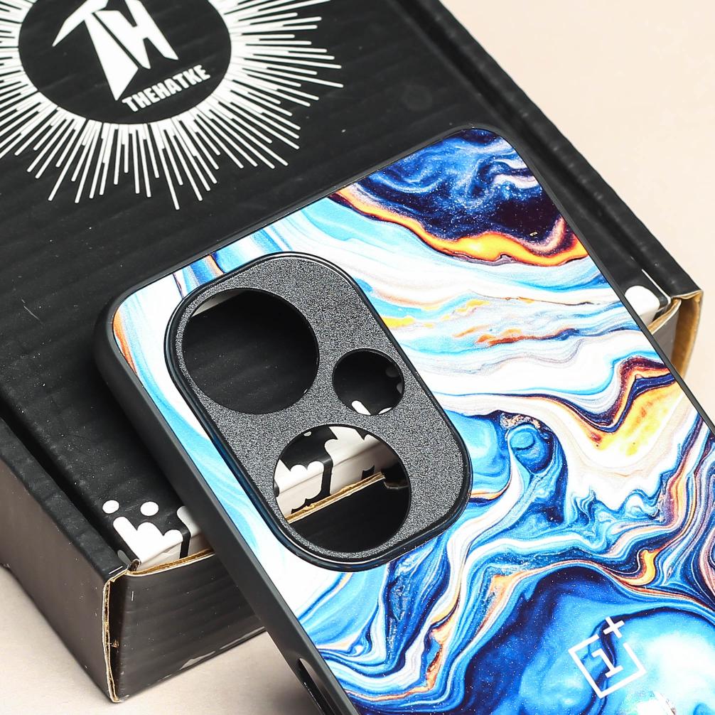 Blue Opulent metal back case for OnePlus Nord CE 3 Lite