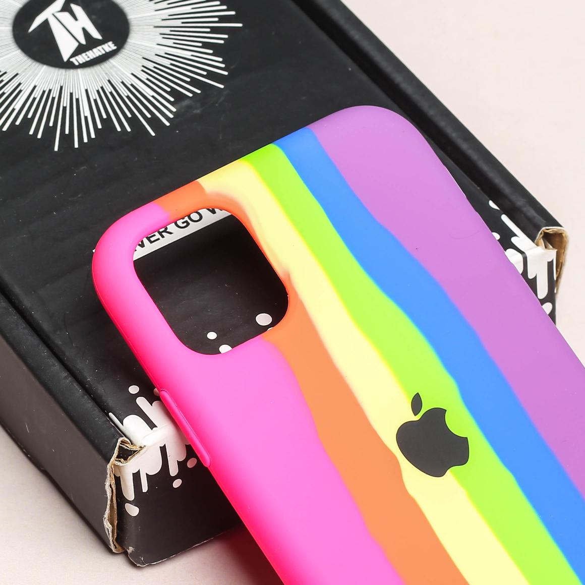 PATTERN 3 Rainbow Silicone Case for Apple iphone 12 Mini