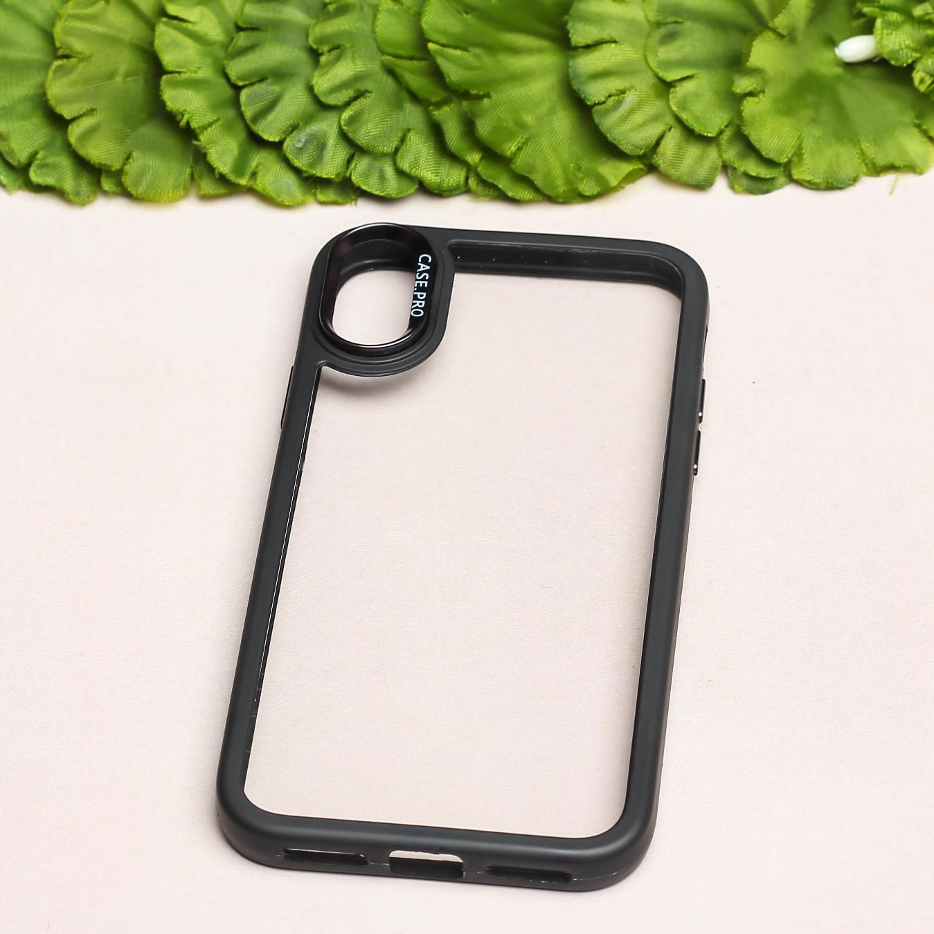 Black Lifted Transperant Case for Apple Iphone X/Xs