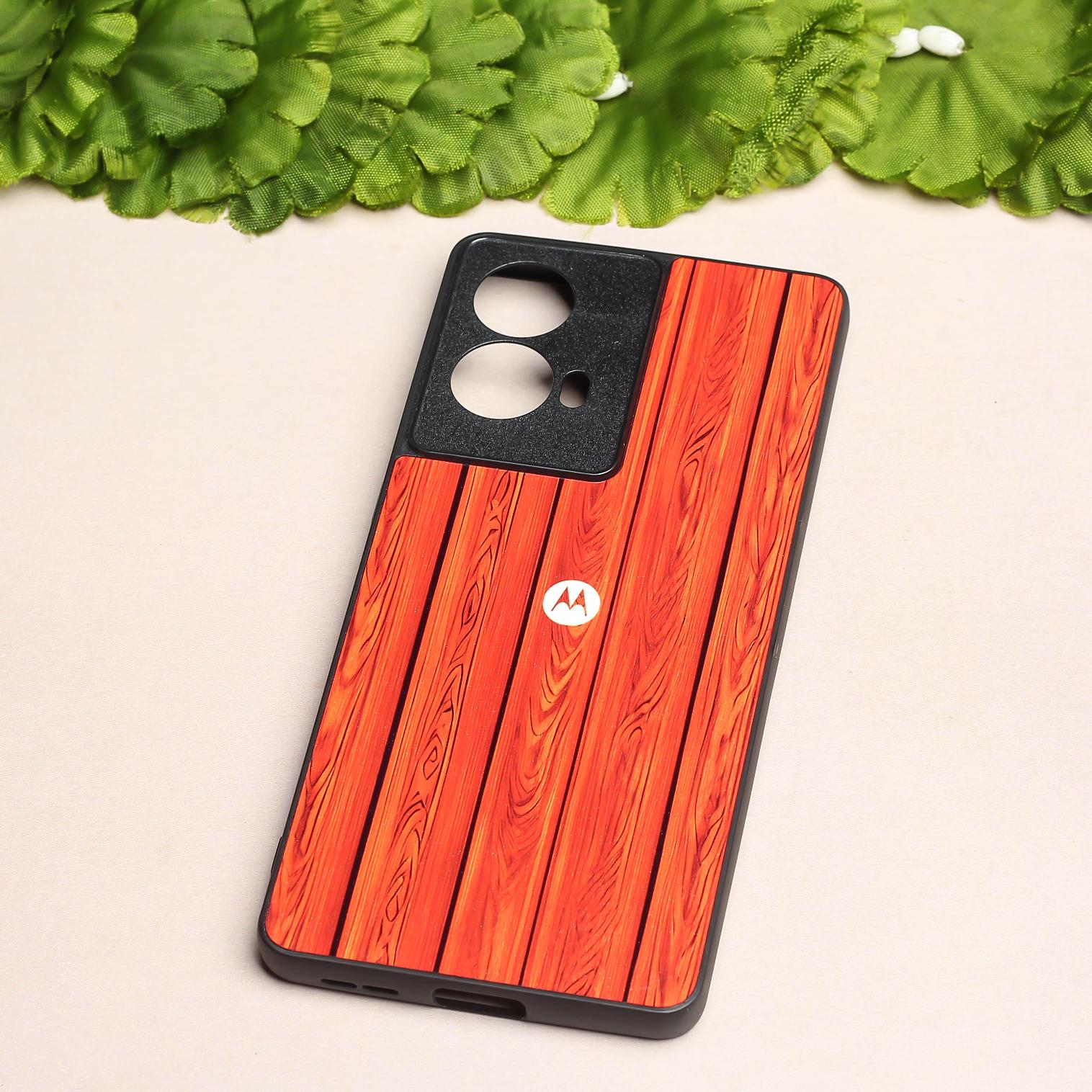 WoodCraft Touch metal back case for Moto Edge 50 Fusion