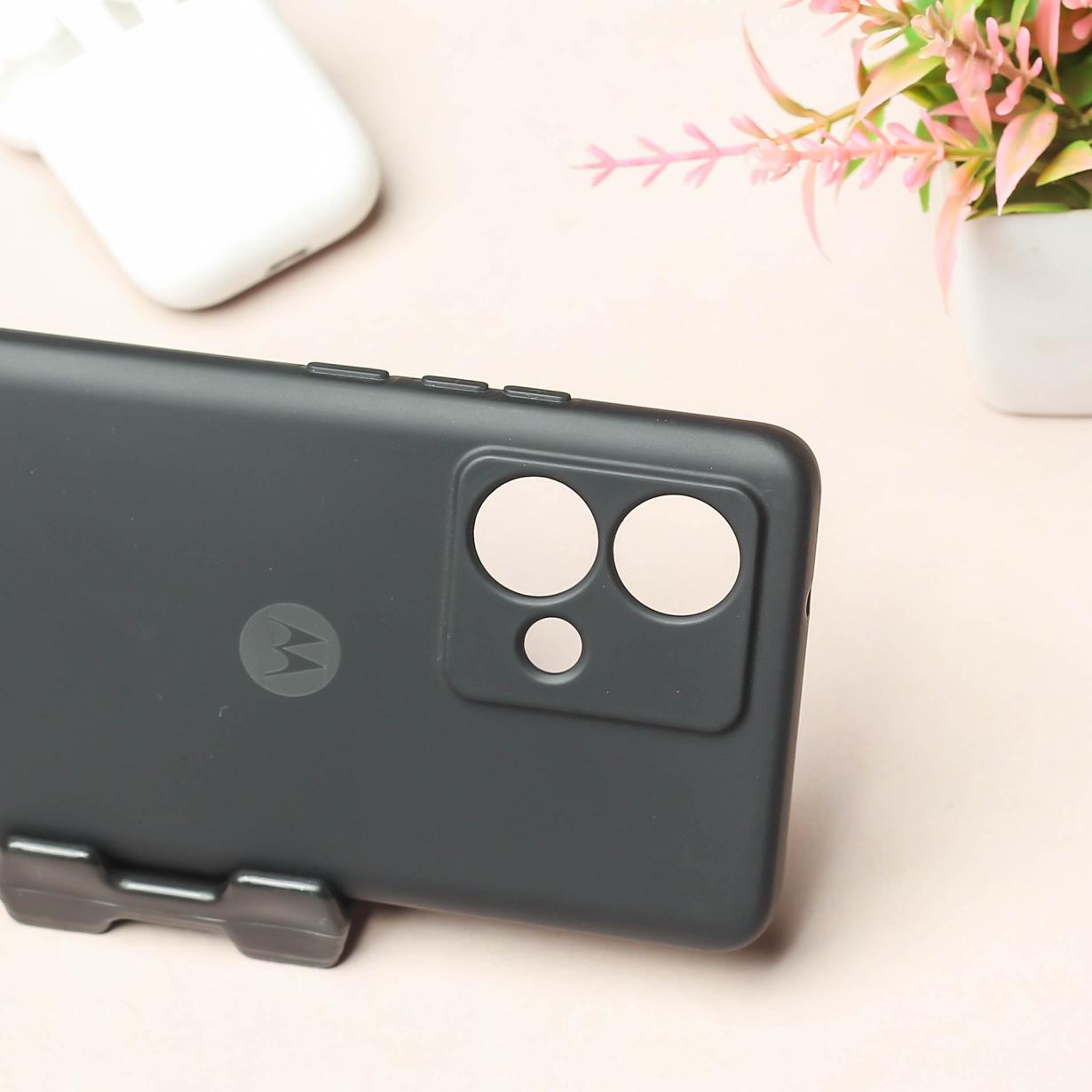 Black Camera Original Silicone case for Motorola G84