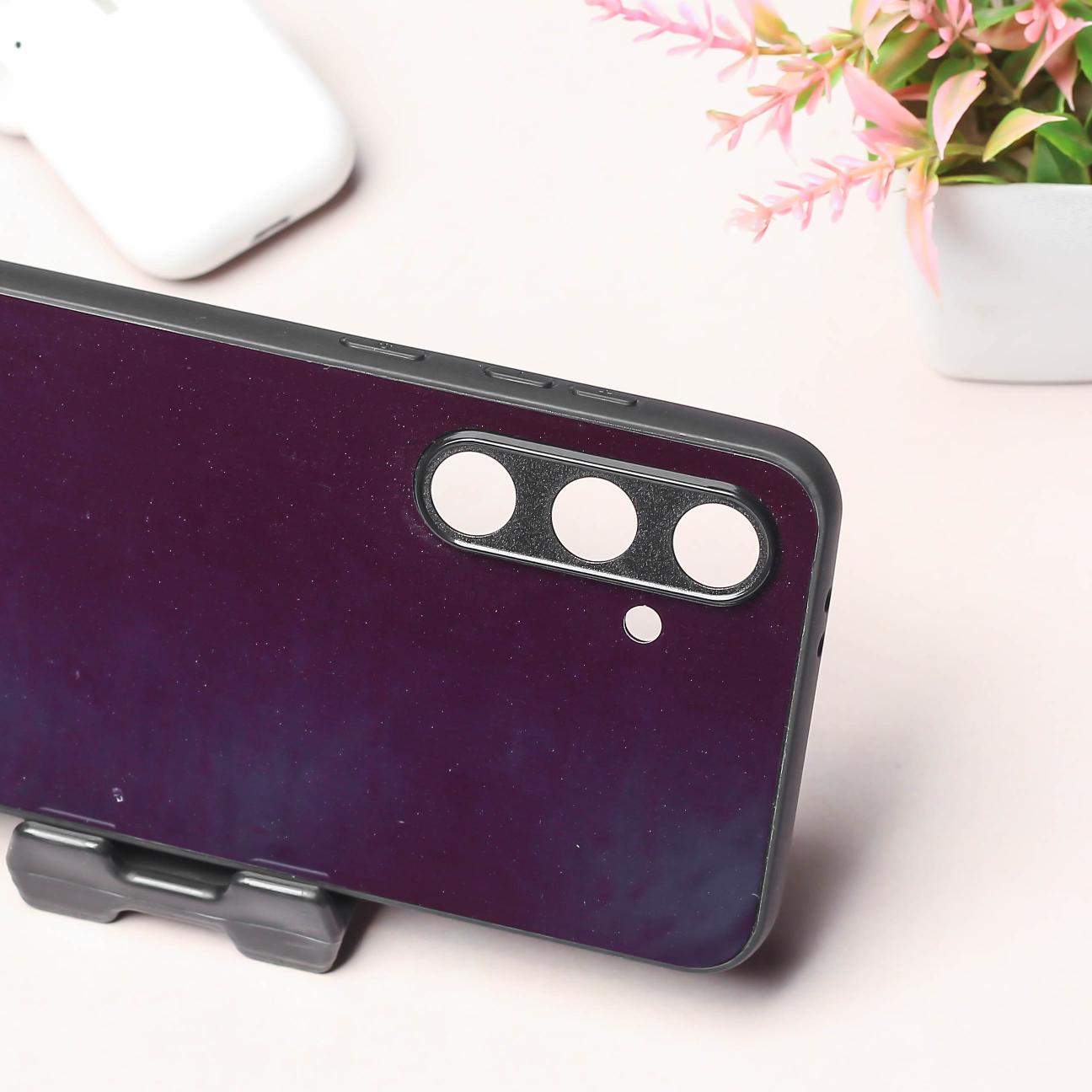 Black metal back case for Samsung S23 FE