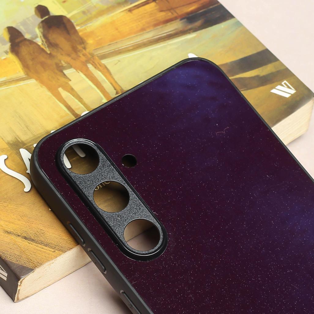 Black metal back case for Samsung S23 FE