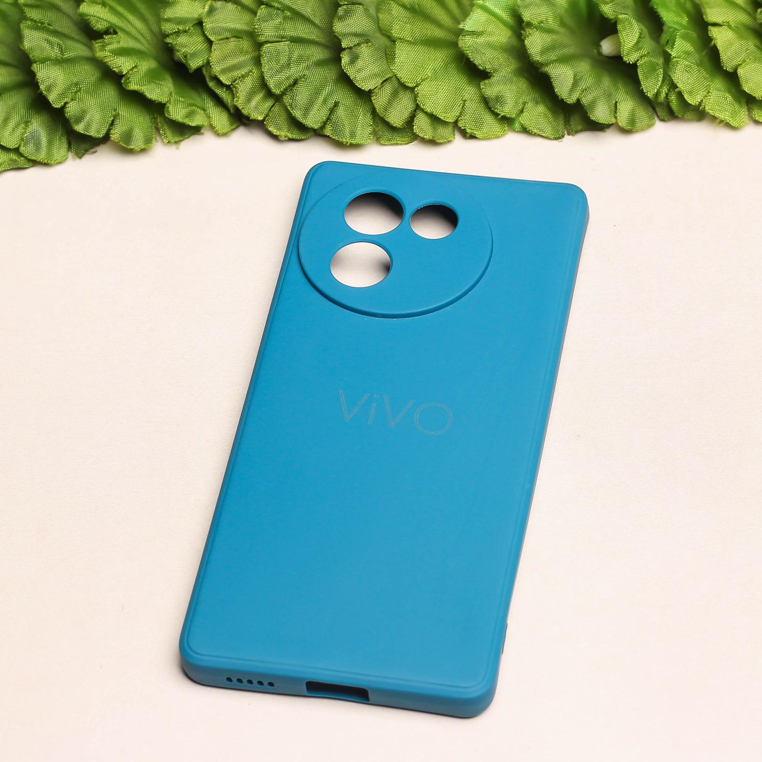 Sky Blue Camera Original Silicone case for Vivo T2 Pro
