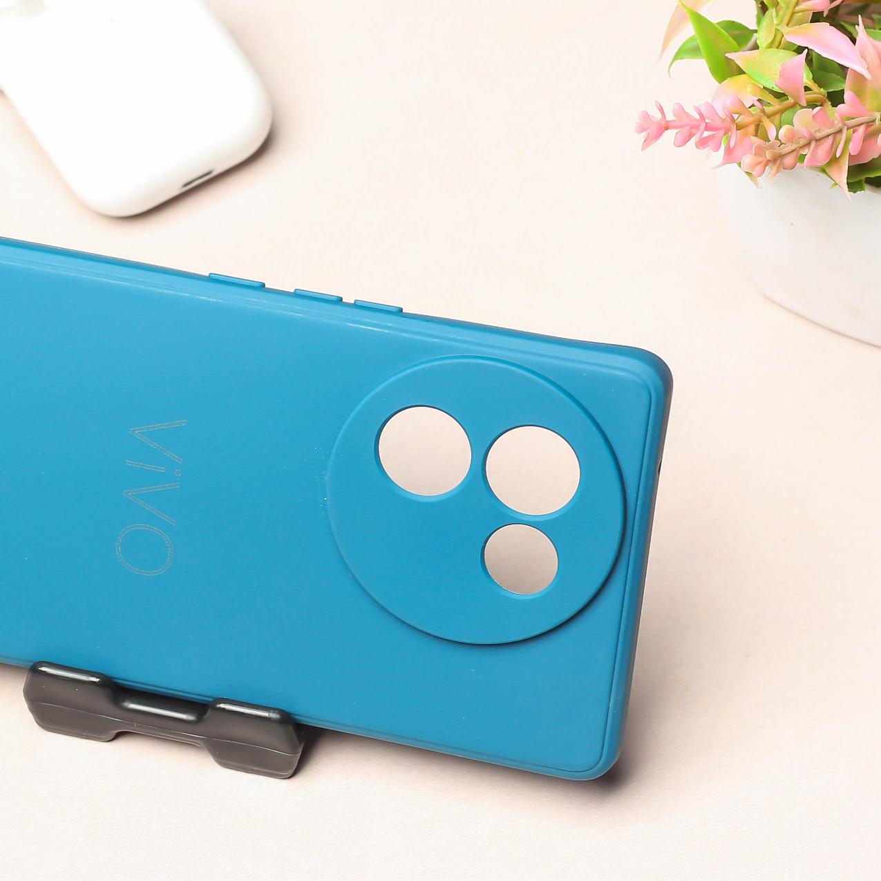Sky Blue Camera Original Silicone case for Vivo T2 Pro