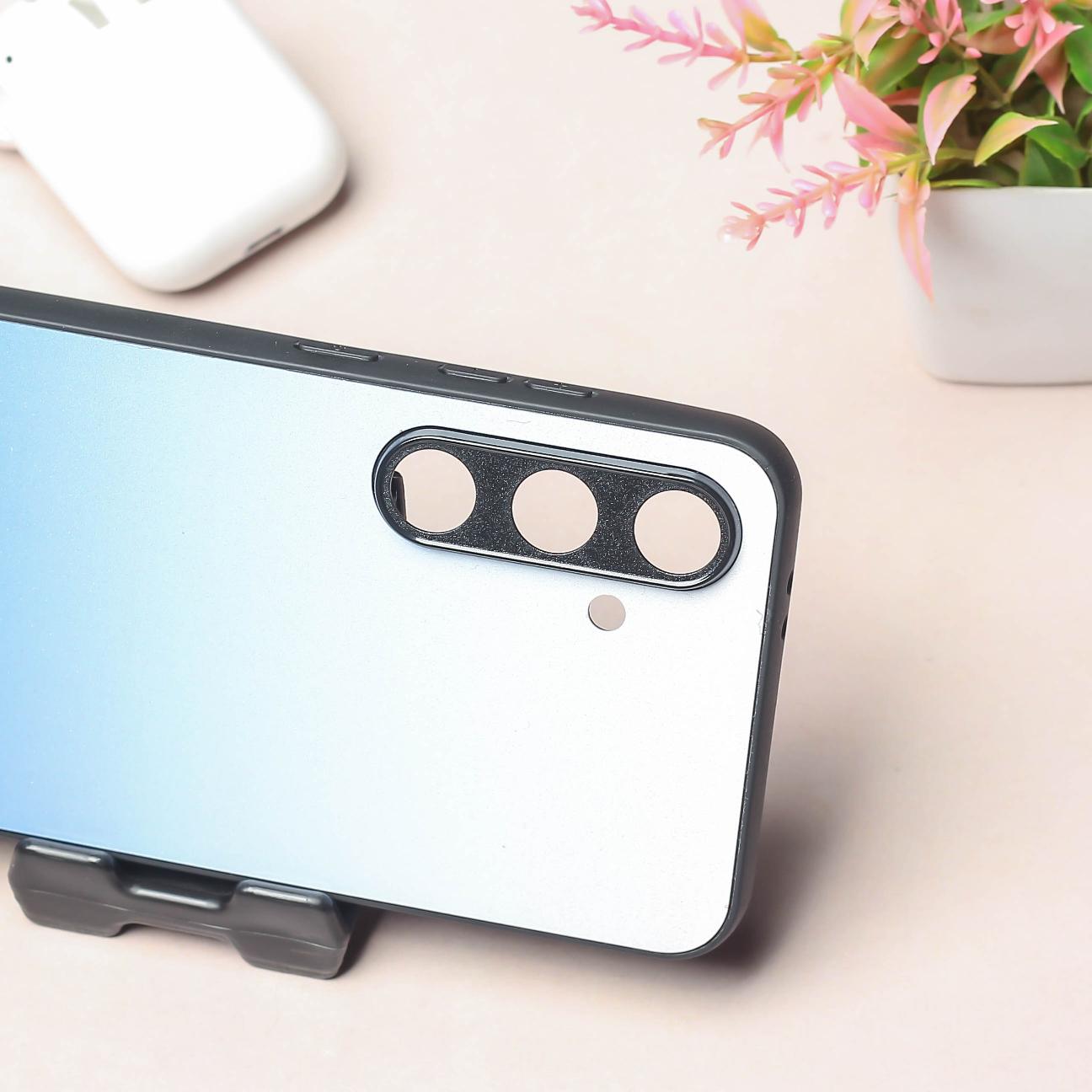 Blue Gradient metal back case for Samsung S23 FE