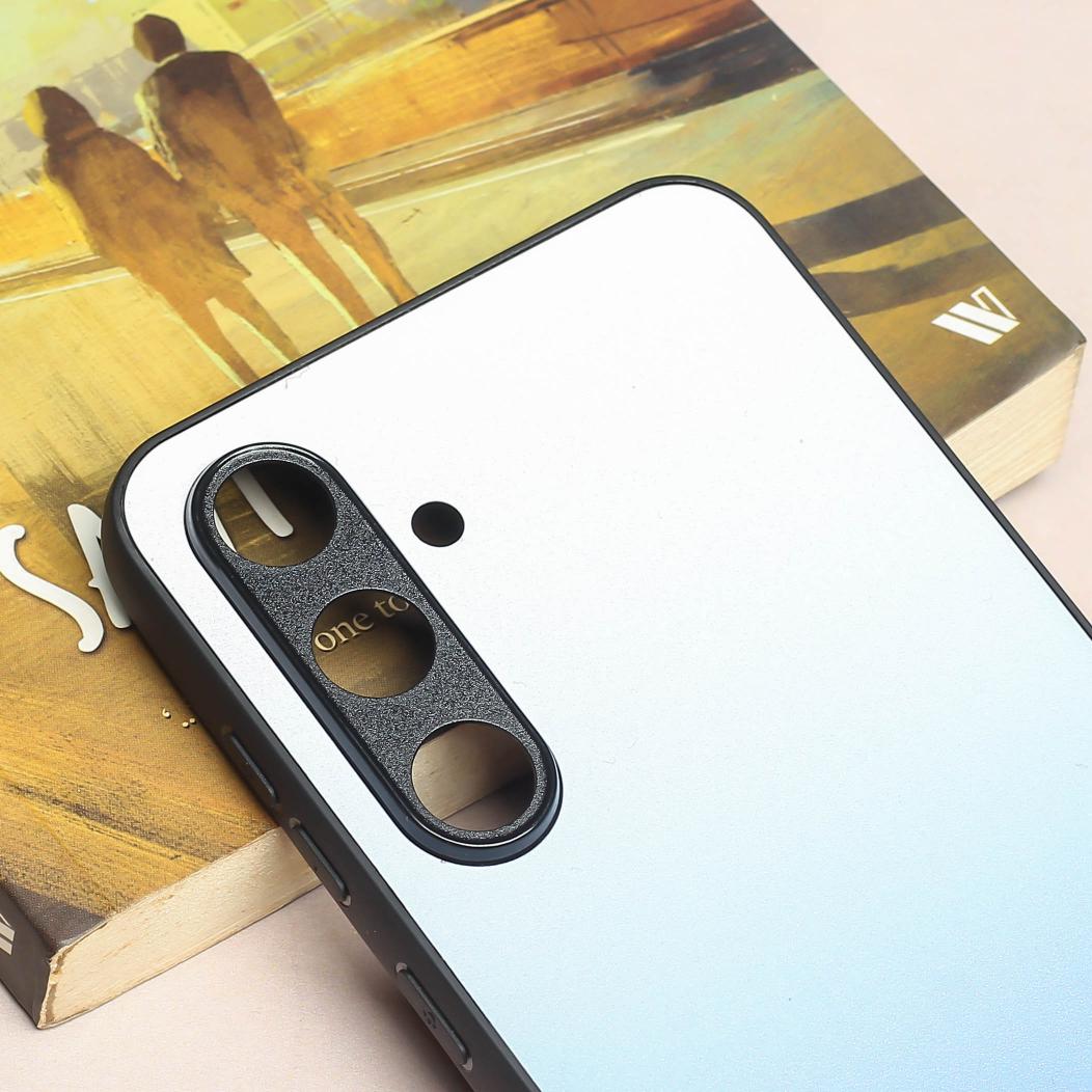 Blue Gradient metal back case for Samsung S23 FE