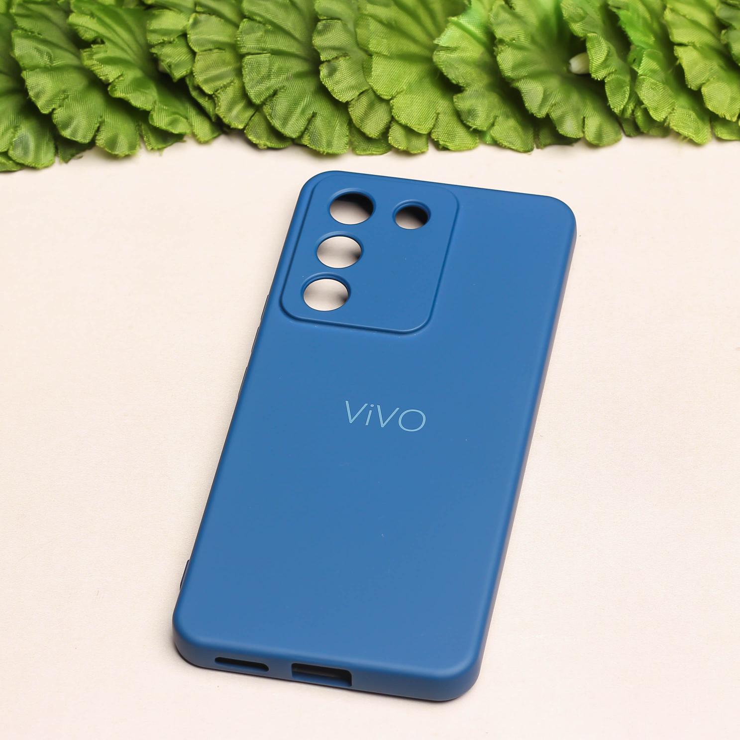 Dark Blue Camera Original Silicone case for Vivo Y200
