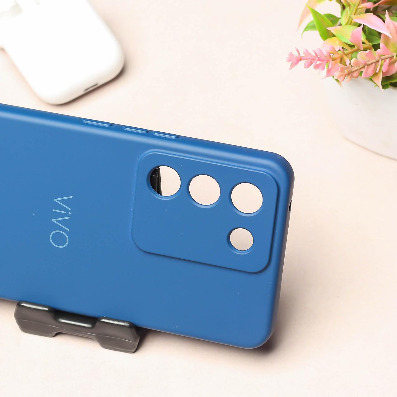Dark Blue Camera Original Silicone case for Vivo Y200