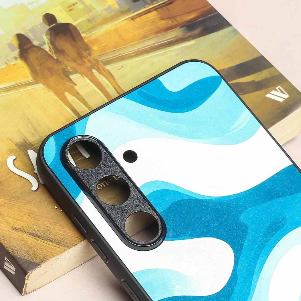 Oceanic Flow metal back case for Samsung S23 FE