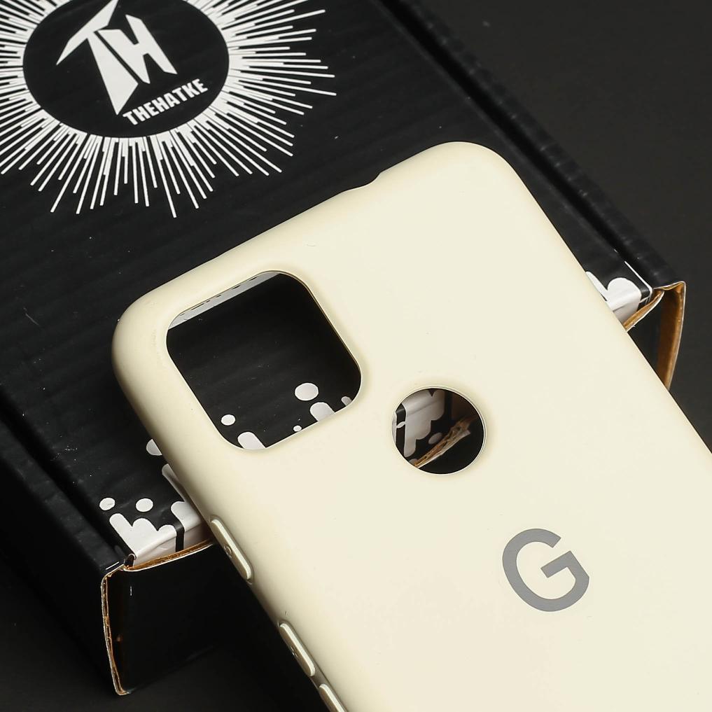 Cream Original Silicone case for Google Pixel 5A