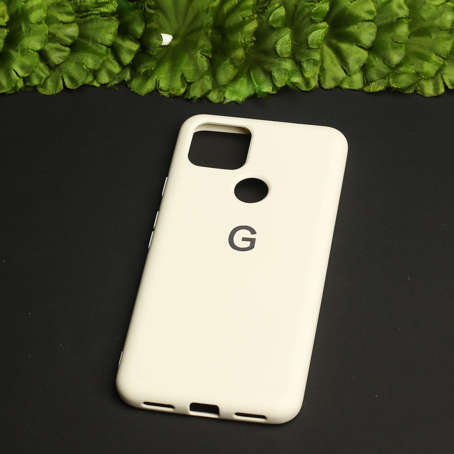 Cream Original Silicone case for Google Pixel 5A