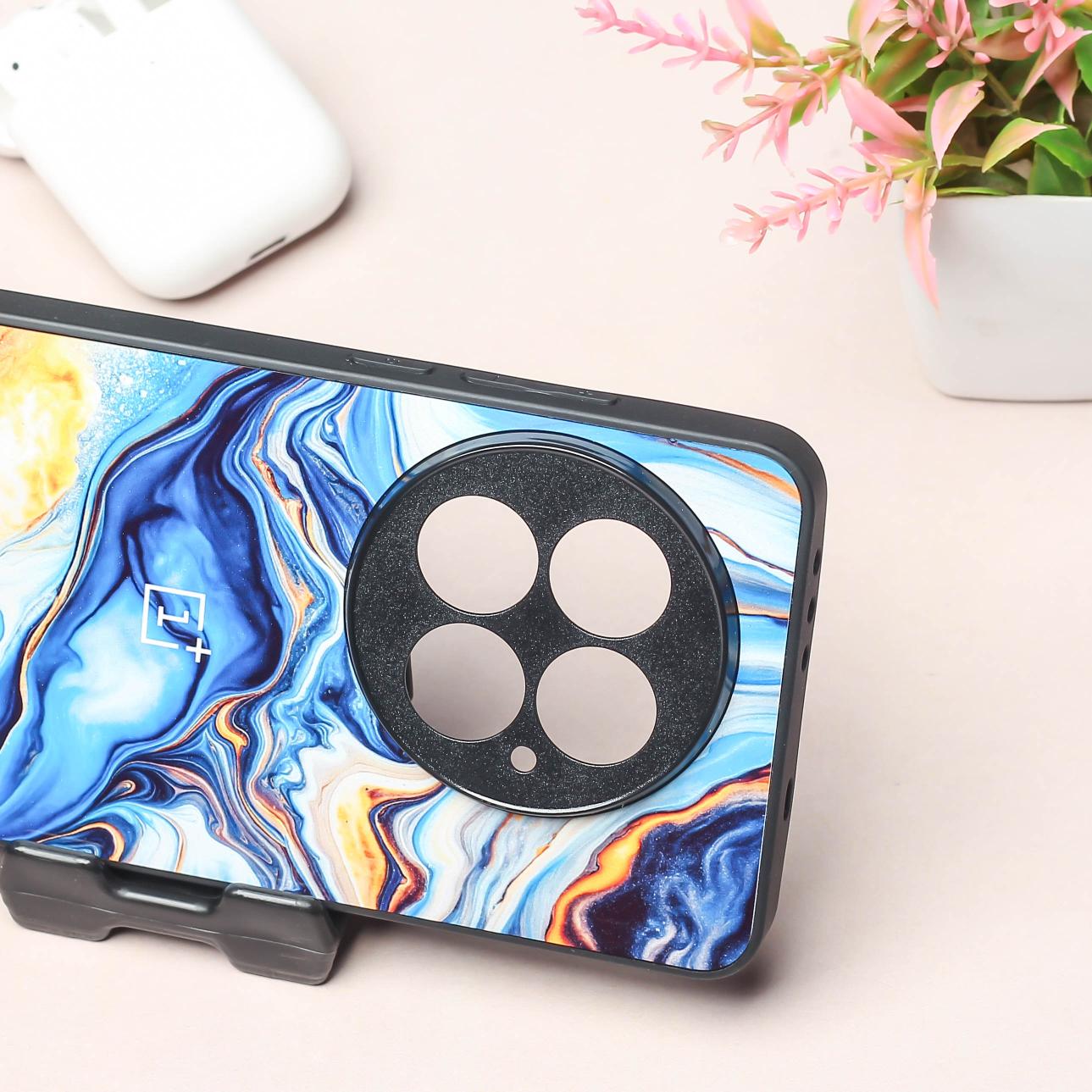 Blue Opulent metal back case for OnePlus 13R