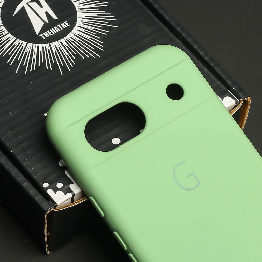 Light Green Camera Original Silicone case for Google Pixel 8a